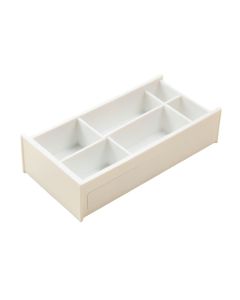 Birch Bend Empty Pantry Drawer Organizer Insert - White