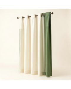 Liebert Solid Semi-Sheer Tab Top Single Curtain Panel (synthetic illustration; no displayed measurements)