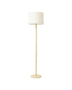 Harbor Brook Floor Lamp With A Plain Fabric Shade - Ivory (synthetic illustration; no displayed measurements)