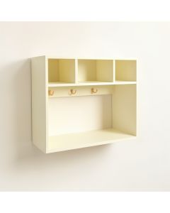 Holly Branch Wall-Mounted Entryway Organizer Shelf - Ivory (synthetic illustration; no displayed measurements)