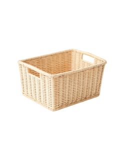 Ash Canyon Empty Storage Basket - Ivory