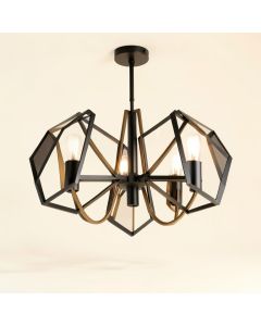 Moeller Unique Geometric Chandelier (synthetic illustration; no displayed measurements)