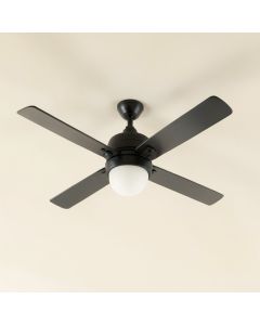 36 '' Mercurio 3 - Blade Caged Ceiling Fan With Wall Control And Light Kit Included (synthetic illustration; no displayed measurements)
