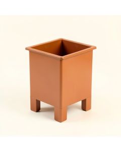 Cedar Branch Empty Raised Planter - Terracotta (synthetic illustration; no displayed measurements)