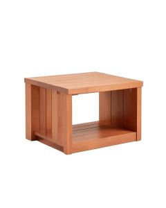 Aspen Bridge Narrow Outdoor Storage Bench - Terracotta (synthetic illustration; no displayed measurements)
