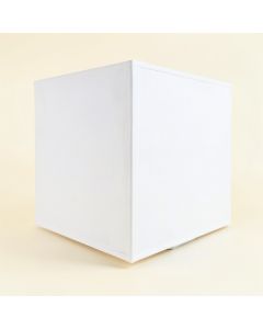 Genevrier 11 '' H X 10 '' W Linen Rectangular Lamp Shade ( Screw On ) In White (synthetic illustration; no displayed measurements)