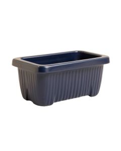 Flint Bridge Empty Railing Planter With Integral Brackets - Navy (synthetic illustration; no displayed measurements)