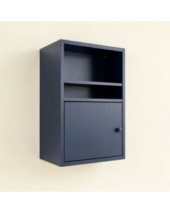 Juniper Bluff Wall-Mounted Entry Cabinet - Navy (synthetic illustration; no displayed measurements)