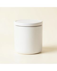 Aspen Bend Storage Canister With Lid - White (synthetic illustration; no displayed measurements)