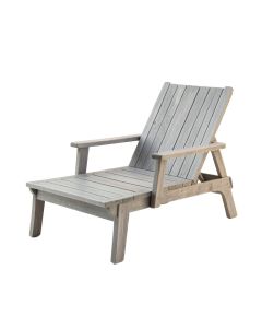 Wren Bend Outdoor Lounge Chair - Gray (synthetic illustration; no displayed measurements)