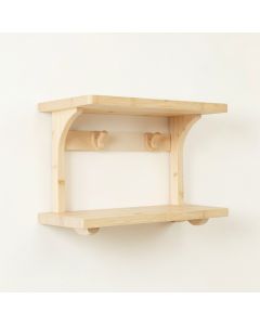 Olive Branch Wall-Mounted Entryway Organizer Shelf - Ivory (synthetic illustration; no displayed measurements)