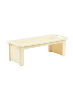Briar Canyon Narrow Outdoor Storage Bench - Ivory (synthetic illustration; no displayed measurements)