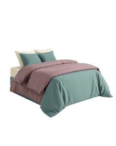 Colored Stone Surface Texture Background Urban Brick Wall Image Duvet Cover Set