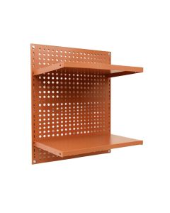 Lake Branch Empty Wall-Mounted Tool Organizer Panel - Terracotta (synthetic illustration; no displayed measurements)