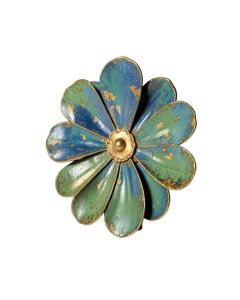 Distressed Flower Metal Wall Décor