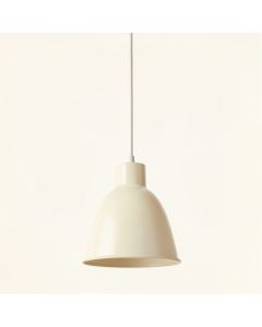 Cedar Bluff Pendant Light Suspended From One Plain Cable - Ivory (synthetic illustration; no displayed measurements)