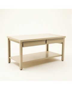 Juniper Bridge Empty Workshop Workbench - Beige (synthetic illustration; no displayed measurements)