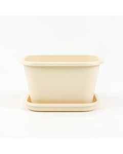 Elm Bend Empty Raised Planter - Cream (synthetic illustration; no displayed measurements)