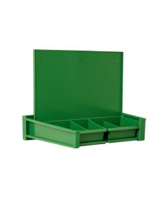 Alder Dell Empty Wall-Mounted Tool Organizer Panel - Green (synthetic illustration; no displayed measurements)