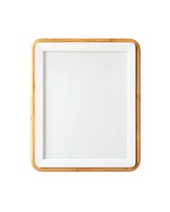 River Arc Framed Wall Mirror - White