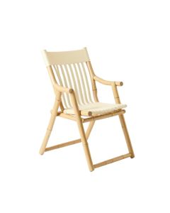 Dawn Canyon Folding Outdoor Chair - Cream (synthetic illustration; no displayed measurements)