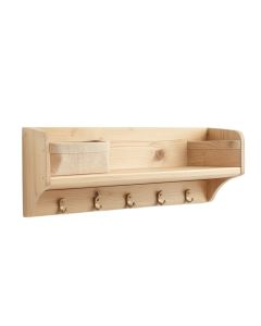 Maple Branch Wall-Mounted Entryway Organizer Shelf - Beige (synthetic illustration; no displayed measurements)
