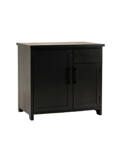 Willow Arc Freestanding Laundry Folding Counter - Black (synthetic illustration; no displayed measurements)