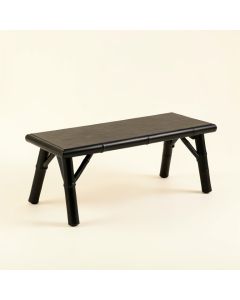 Moss Falls Indoor Bench - Black (synthetic illustration; no displayed measurements)