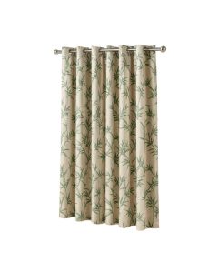 Abie Bamboo Floral Sheer Single Curtain Panel
