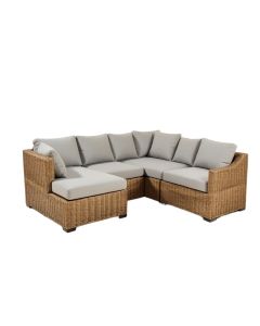 Bogota Patio Sectional With Cushions (synthetic illustration; no displayed measurements)