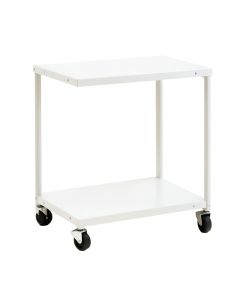 Shore Crest Empty Rolling Workshop Cart - White (synthetic illustration; no displayed measurements)