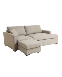 Lupo 77.16 '' Wide Left Hand Facing Sofa & Chaise With Ottoman