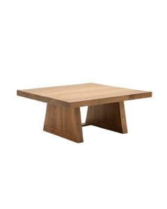 Krustapentus Solid Wood Trestle Coffee Table (synthetic illustration; no displayed measurements)