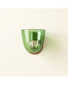 Field Crossing Wall Sconce Mounted On A Plain Wall - Green (synthetic illustration; no displayed measurements)