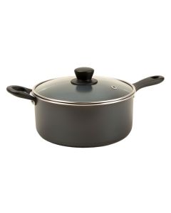 Ayesha Curry Covered Saucepot 4.5 Qt . Hard Anodized Aluminum Sauce Pan With Lid