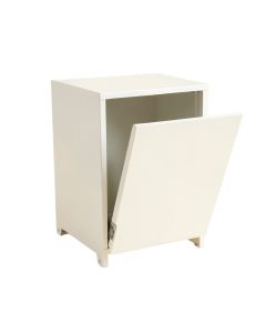 Dune Brook Freestanding Pull-Out Hamper Cabinet - White (synthetic illustration; no displayed measurements)