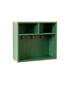 Rowan Bridge Wall-Mounted Entryway Organizer Shelf - Green