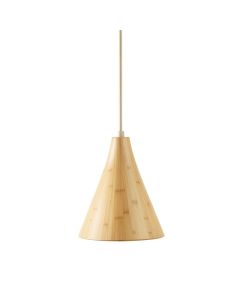 Vale Bend Pendant Light Suspended From One Plain Cable - Beige