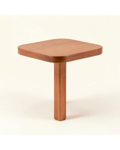 Oak Crest Compact Balcony Table - Terracotta (synthetic illustration; no displayed measurements)