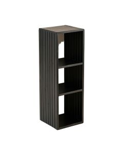 River Canyon Narrow Cubby Tower - Black (synthetic illustration; no displayed measurements)
