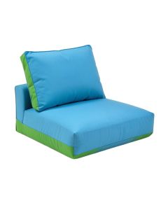 Make It Rain Cerulean Indoor/Outdoor Loveseat Cushion