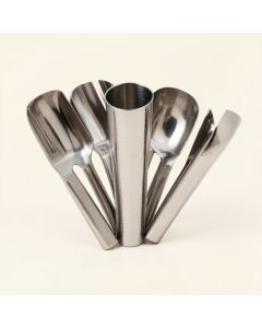 Grose Hammered Shiny Stainless Steel 5 Piece Bathroom Accessory Set (synthetic illustration; no displayed measurements)
