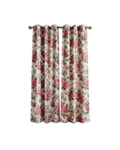 Effrosini Floral Room Darkening Grommet Curtain Panels
