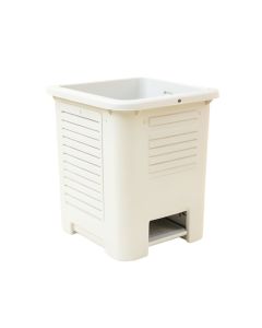 Brook Canyon Closed Garden Compost Bin - White