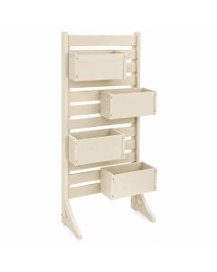 Heath Brook Empty Vertical Garden Frame - Cream