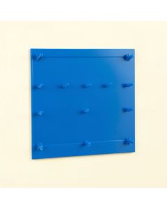 Wren Bridge Empty Wall-Mounted Tool Organizer Panel - Blue (synthetic illustration; no displayed measurements)