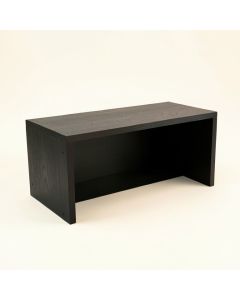 Dune Bend Shoe Storage Bench - Black (synthetic illustration; no displayed measurements)