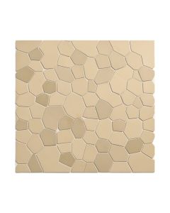 Modern Wood Hexagon 1 '' X 1 '' Pvc/Metal Peel & Stick Mosaic Tile