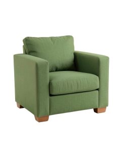 Hazel Bluff Upholstered Armchair - Green (synthetic illustration; no displayed measurements)