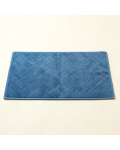 Maple Edge Bath Mat - Blue (synthetic illustration; no displayed measurements)
